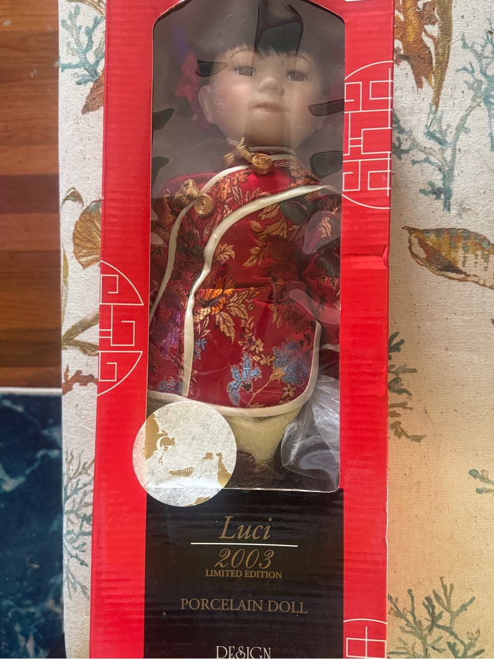 2003 Limited Edition Lucy Red Geisha 16” Porcelain Doll BRAND NEW